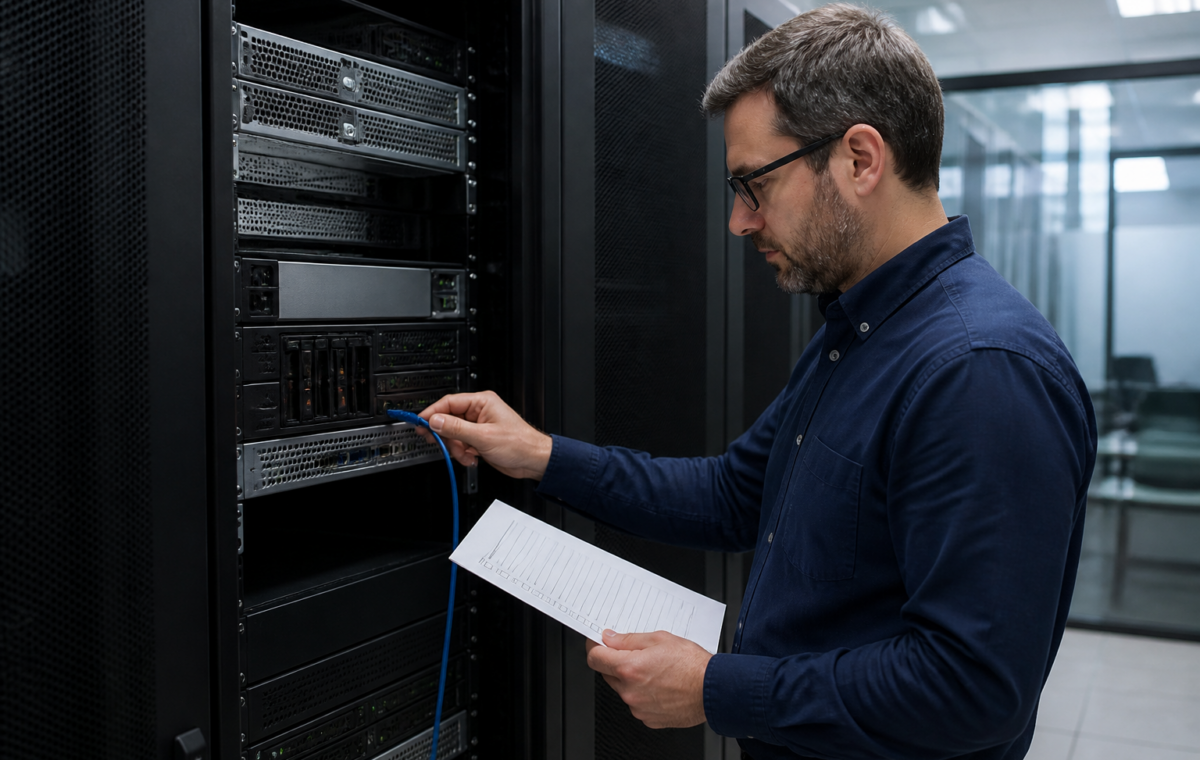 Administrator restricting external access to an on-premises SharePoint server.